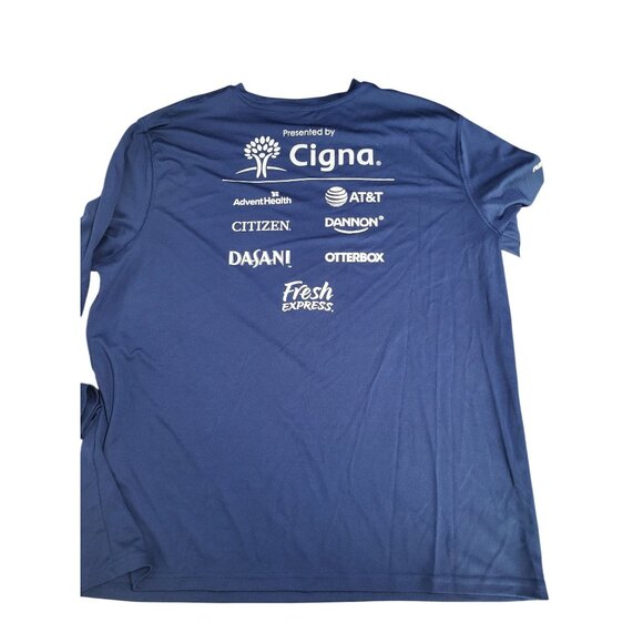 RUN DISNEY Half Marathan 2020 Donald Duck WDW Long Sleeve Blue Shirt SZ XL - Picture 2 of 7